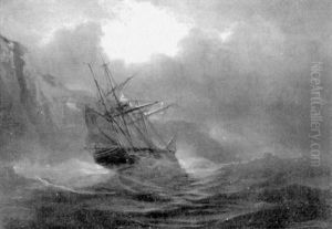 Bateau Anglais Dans La Tempete