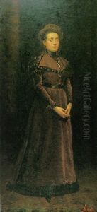 Retrato De Dama by Victor Morelli y Sanchez Gil