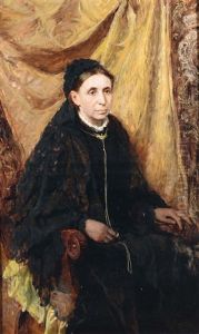 Ritratto Di Anziana Donna by Domenico Morelli