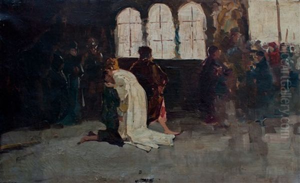 Il Bacio Della Regina Ginevra A Lancillotto - view 1