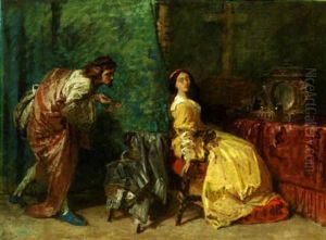 In The Boudoir by Domenico Morelli