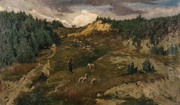 "pasaije Con Campesina Y Cabras" - view 1