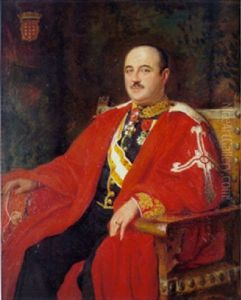 Retrato De Caballero Con Habito De Infanzon De Illescas by Jose Moreno Carbonero