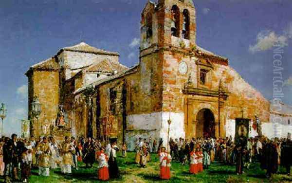 Procesion En Un Pueblo Castellano - view 1