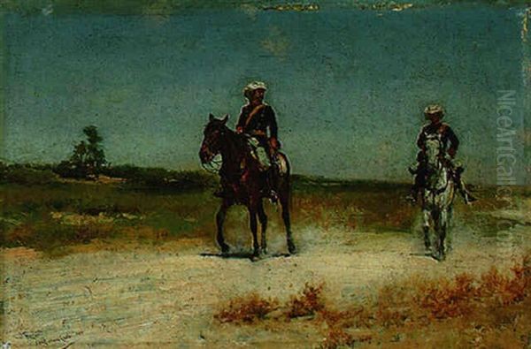Two Soldiers In A Landscape - view 1