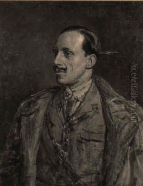 Portrait Of A Gentleman In Army Uniform - view 1