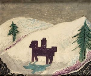 Caballito En La Nieve by Jose Moreno Villa