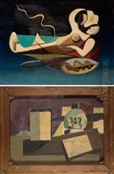 Pareja De Amantes En La Playa (+ Bodegon Con Calavera (estudio), Verso) - view 1