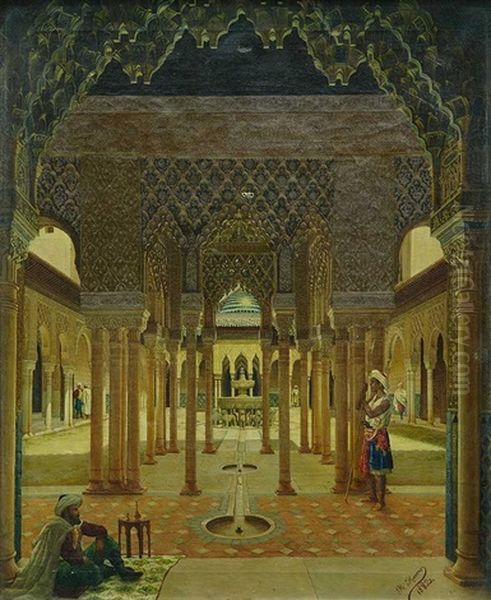 Patio De Los Leones En La Alhambra - view 1