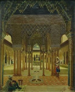 Patio De Los Leones En La Alhambra Patio De Los Leones En La Alhambra