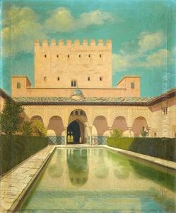 Palacio De Comares En La Alhambra by Matias Moreno