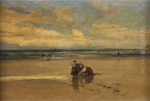"pescadoras En La Playa" by Jaime Morera y Galicia