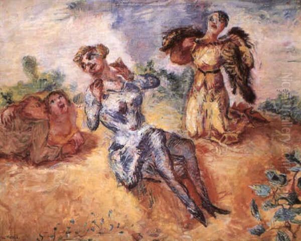 Avant Le Depart Pour La Campagne, Deux Femmes - view 1