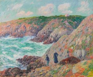 Falaise De Moelan, Finistere by Henry Moret