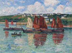 Les Bateaux De Peche A Audierne by Henry Moret