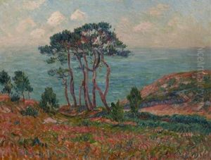 Paysage Aux Pins, La Baie De Douarnenez by Henry Moret