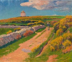 Paysage A Pont-aven by Henry Moret