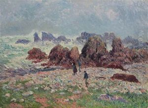 Les Roches De Pern A Ouessant by Henry Moret