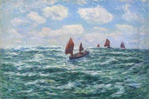 Fishing Boats, Audierne by Henry Moret