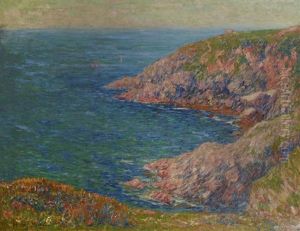 Falaises A Clohars-carnoet, Printemps by Henry Moret
