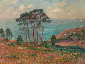 Paysage Aux Pins, La Baie De Douarnenez by Henry Moret