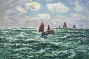 Bateaux De Peche, Audierne by Henry Moret