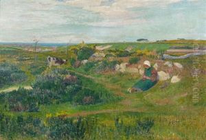 Bretonne Tricotant by Henry Moret