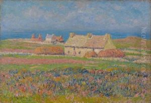 Landes En Fleurs, Ouessant by Henry Moret