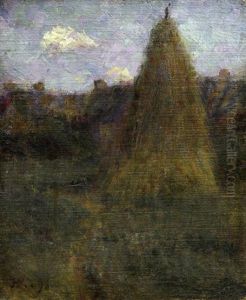 Paysage A La Meule De Foin by Henry Moret