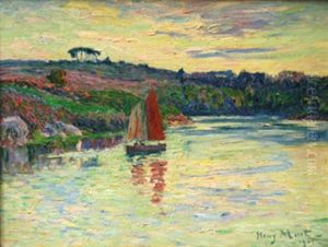 La Riviere De Pont Aven by Henry Moret