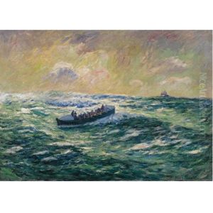 Le Bateau De Sauvetage A Audierne, Finistere