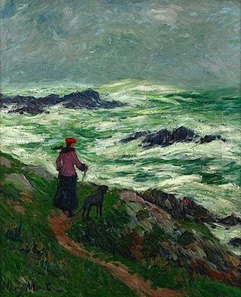 Promenade Sur Le Chemin Des Douaniers Par Grosse Mer - view 1