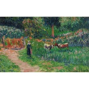 La Gardeuse De Vaches by Henry Moret