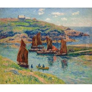 Basse Mer, Cote De Bretagne by Henry Moret