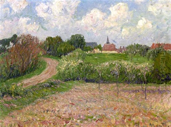 Paysage De Bretagne, Arbres En Fleurs - view 1