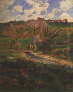 Bretonnes Au Bord De La Riviere by Henry Moret