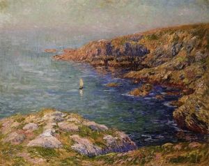 Le Calme, Cote De Bretagne by Henry Moret