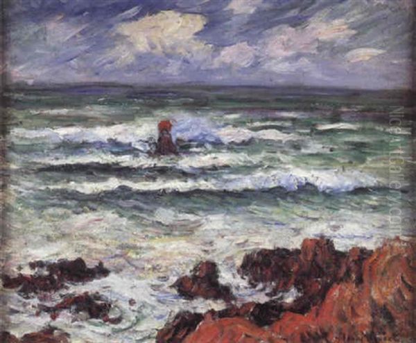 Les Rochers Rouges, Mer Agitee - view 1
