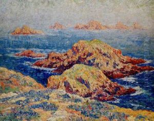 Les Rochers Rouges D'ouessant by Henry Moret