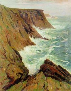 La Cote Sauvage, Croix by Henry Moret