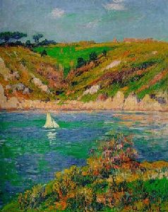 Voilier En Bretagne by Henry Moret