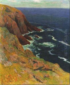 Les Falaises A L'ile De Groix by Henry Moret