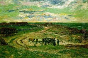 Les Ramasseurs De Goemon En Bretagne by Henry Moret