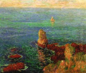 Calm Sea At L'ile De Groix by Henry Moret