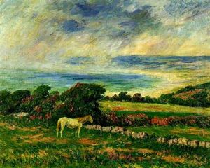 Cheval Au Pre by Henry Moret