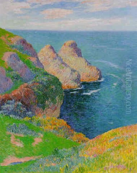 Les Falaises Au Bord De La Mer - view 1