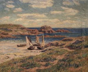 Le Port A Finistere by Henry Moret