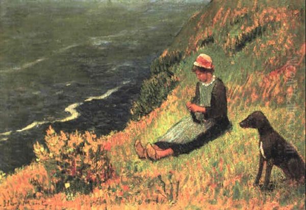 Jeune Fille Au Bord De La Mer - view 1