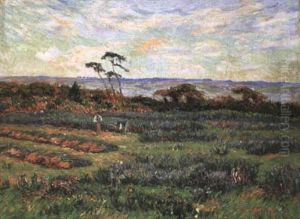 Paysans Dans Une Lande by Henry Moret