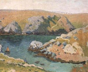 Cote Sauvage De Belle-ile, Anse De Ster Ven by Henry Moret